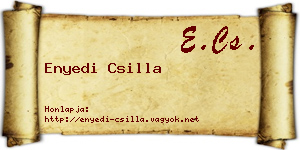 Enyedi Csilla névjegykártya