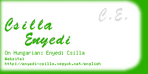 csilla enyedi business card